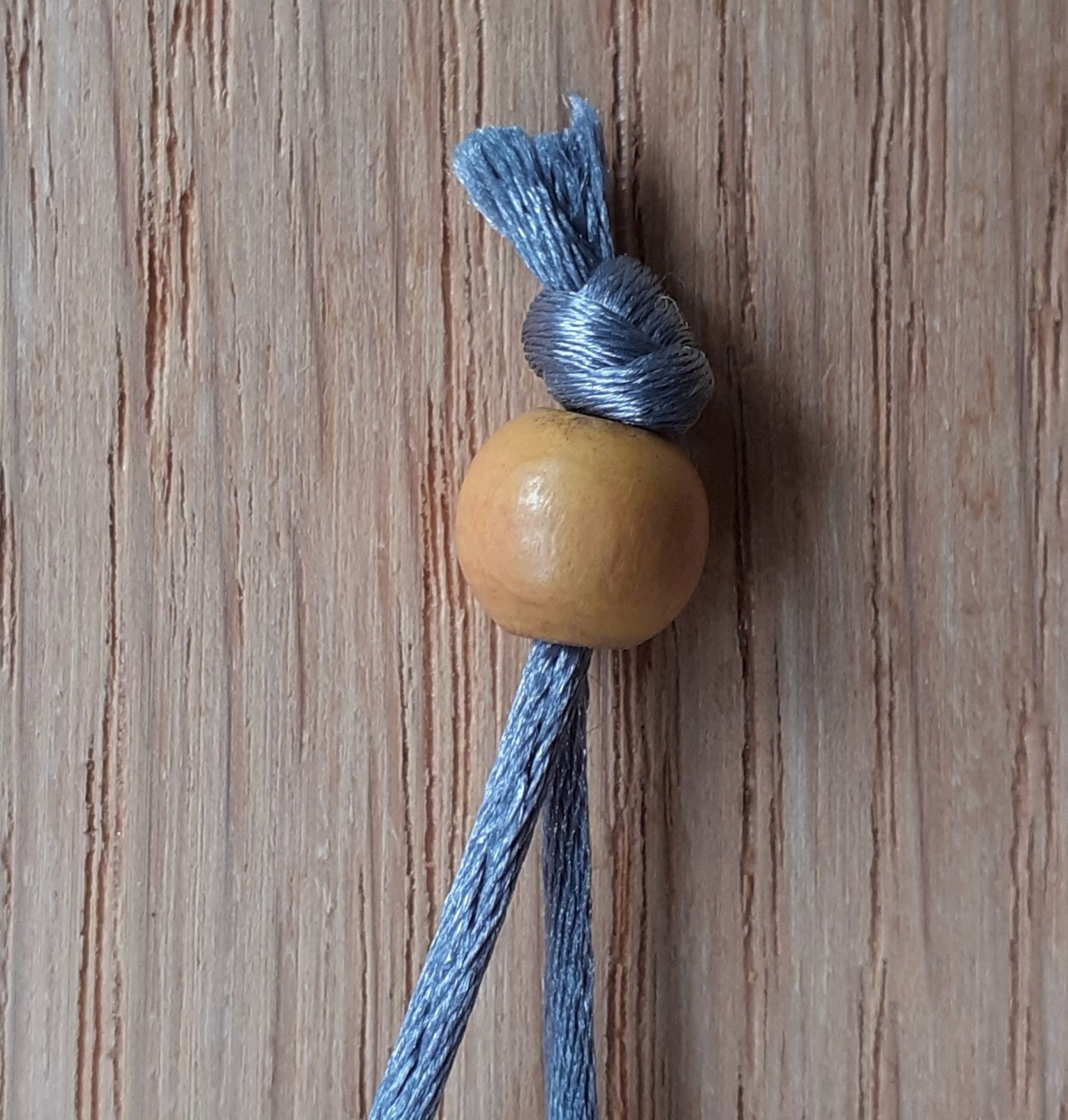 Collar de cuentas de madera hecho a mano con cuentas pintadas | Etsy