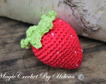 1pcs crochet strawberry amigurumi crochet food crochet fruit crochet play food kitchen decoration teether - Strawberry Kitchen Decoration 1pcs crochet strawberry amigurumi crochet food crochet fruit crochet play food kitchen decoration teether - Strawberry Kitchen Decoration
