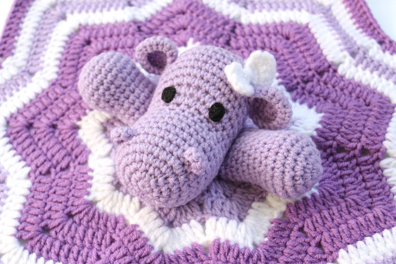 Hippo Crochet Security Blanket Crochet Security Blanket Etsy