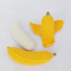 Patrón de plátano a crochet: Comida de juguete amigurumi (Descarga digital en PDF) imagen 6