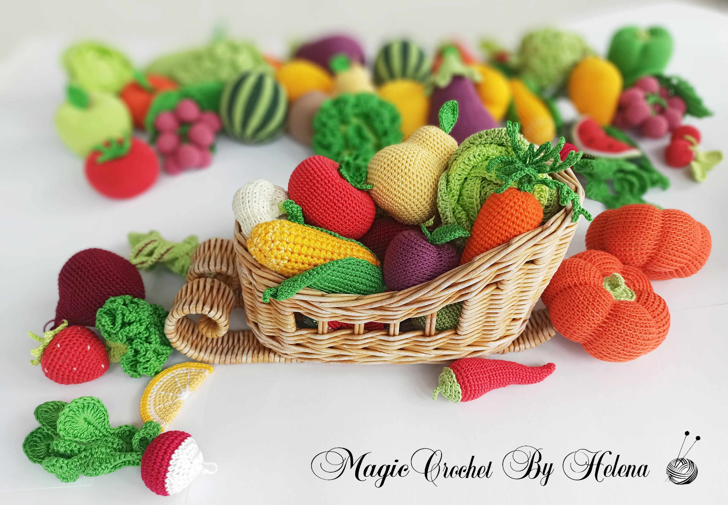 Handmade Crochet Ornament Cute Fruits And Vegetables Crochet - Temu Mexico