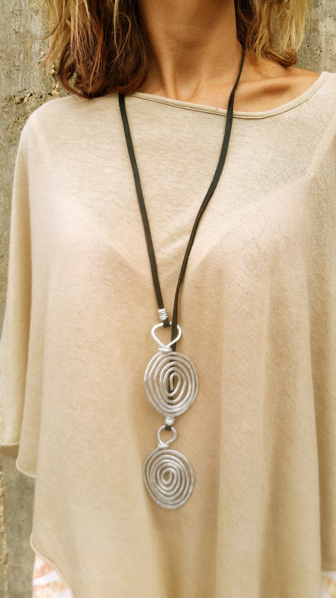 Long Lariat Necklace Lariat Necklace Large Statement | Etsy