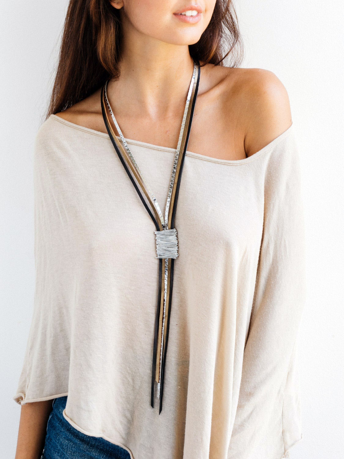Stylish long necklace deals