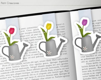 SEGNALIBRO MAGNETICO TULIPANO, segnalibro fiori, accessori per libri, regalo ideale per gli amanti dei libri e dei tulipani