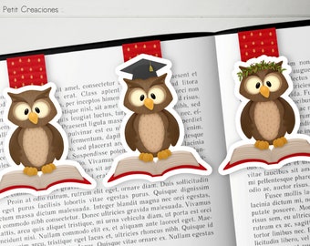 OWL GRADUATION magnetic BOOKMARK, magnetic bookmark, book accessories, gift idea for graduation