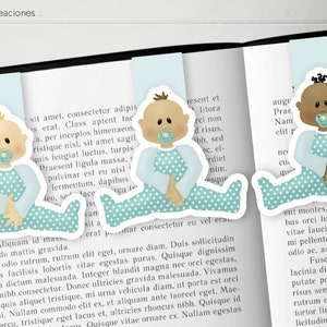 BABY MAGNETIC BOOKMARK, magnetic bookmark, book accessories, ideal gift for new mothers and book lovers and baby shower