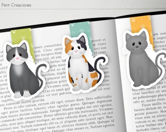 SEGNALIBRO MAGNETICO GATTO, grazioso accessorio per libri, regalo ideale per gli amanti dei libri e dei gatti!