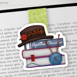 AGATHA CHRISTIE SIGNET Magnétique, fait main, accessoires de livre, cadeau idéal pour les amoureux de la célèbre Miss Marple