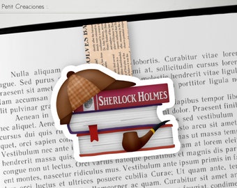 SHERLOCK HOLMES Magnetic Bookmark, Handmade, Book Accessories, Ideal Gift for Lovers of the Most Famous English Detective