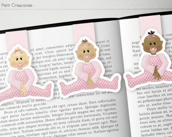 SEGNALIBRO MAGNETICO BIMBA, segnalibro magnetico, accessori per libri, regalo ideale per neomamme e amanti dei libri e baby shower