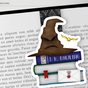 Marque-page magnétique Chapeau de magicien | Marque-page École de magie | Cadeau inspiré d'Harry Potter pour les lecteurs | Marque-page fantastique | Idée cadeau pour les amoureux des livres | Fans d'Harry Potter