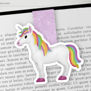 UNICORN MAGNETIC BOOKMARK, marque-page magnétique, accessoires de livre, cadeau idéal pour les amateurs de livres et de licornes.