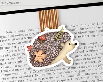 Magnetic BOOKMARK HEDGEHOG Handmade Bookmark Bookish Book Accessories Ideal Gift for Book Lovers.