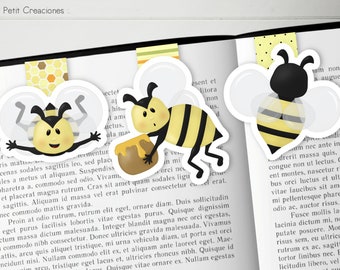 SEGNALIBRO MAGNETICO APE, simpatici accessori per libri per gli amanti dei libri e delle api
