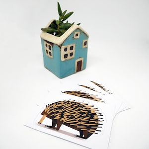 Pegatina troquelada de fauna australiana ECHIDNA, pegatina de Postcrossing, calcomanía de animal, animal australiano, pegatinas de vinilo para niños, pegatina divertida de animal