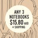 see more listings in the NOTEBOOKS section