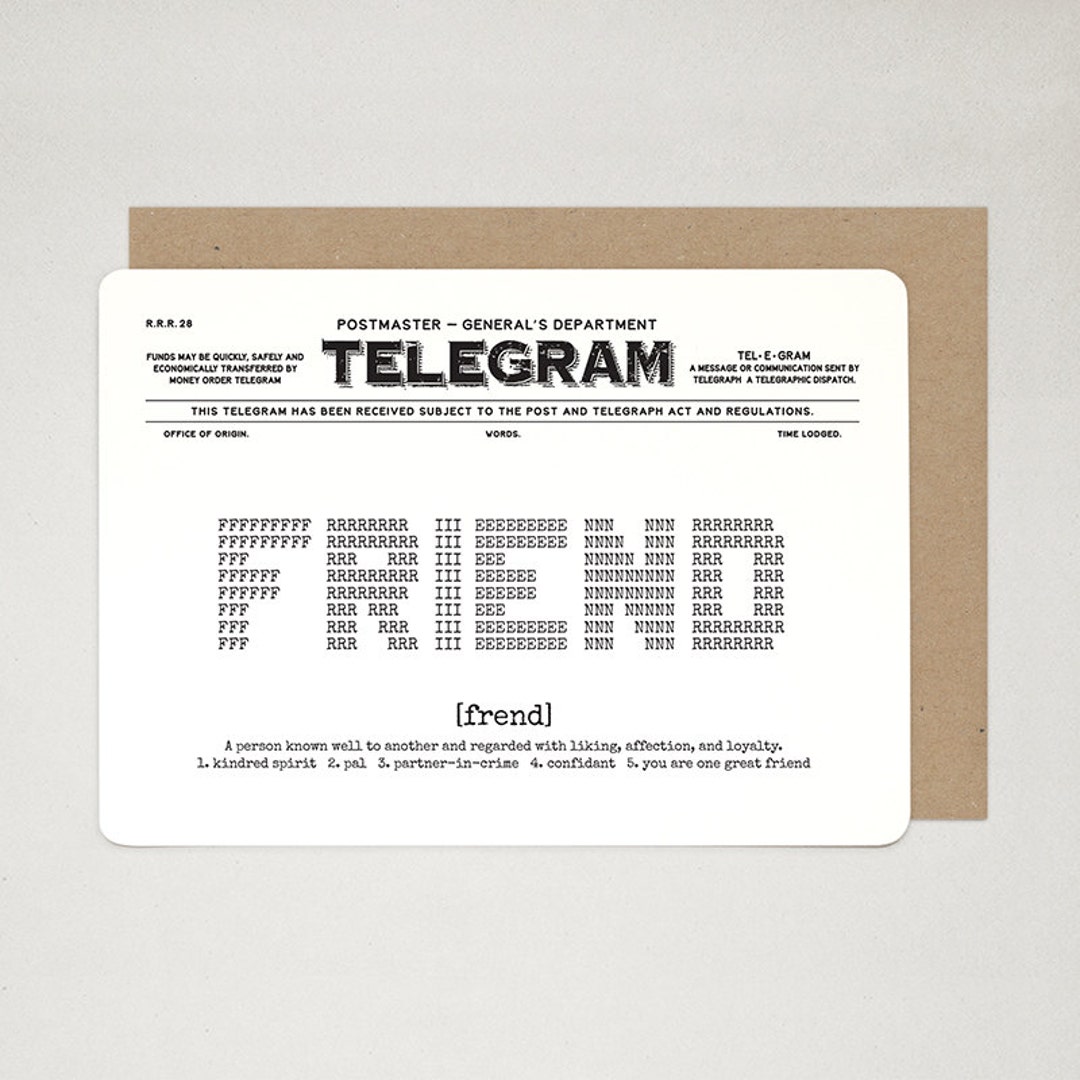 Friendship telegram