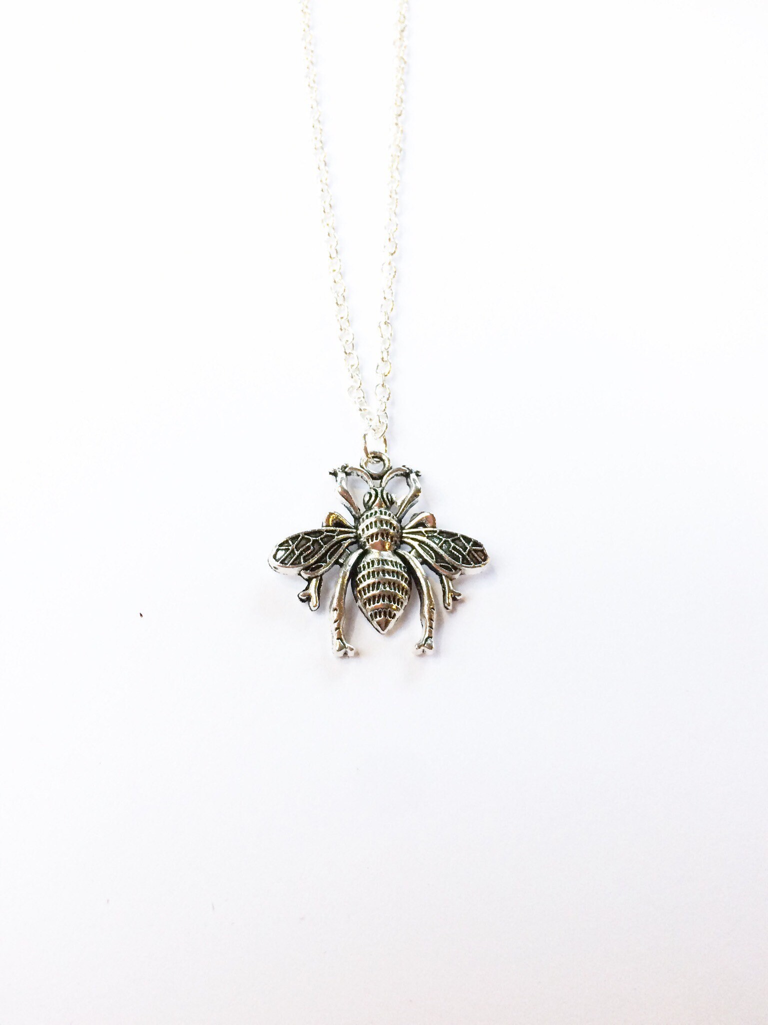 Bee necklace Bumble bee Bee jewellery nature jewellery Etsy