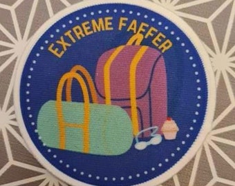 Extreme faffer sew / iron on patch MADE TO ORDER