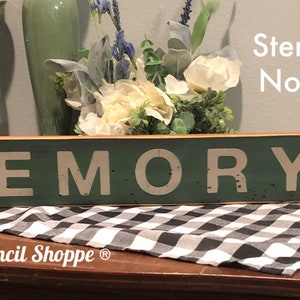 STENCIL, Memory Ln, Street Sign Stencil, 5 Mil Stencil, NOT A SIGN!