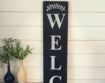 STENCIL, On Sale! 8"x60" Vertical Welcome Stencil (Three Piece Stencil), NOT A SIGN!