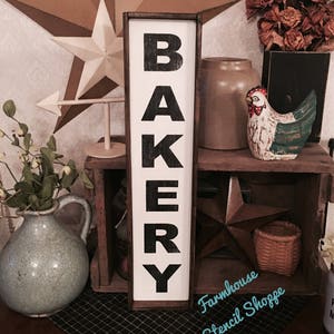 STENCIL, Bakery Vertical Stencil, 5"x24", reusable stencil, NOT A SIGN