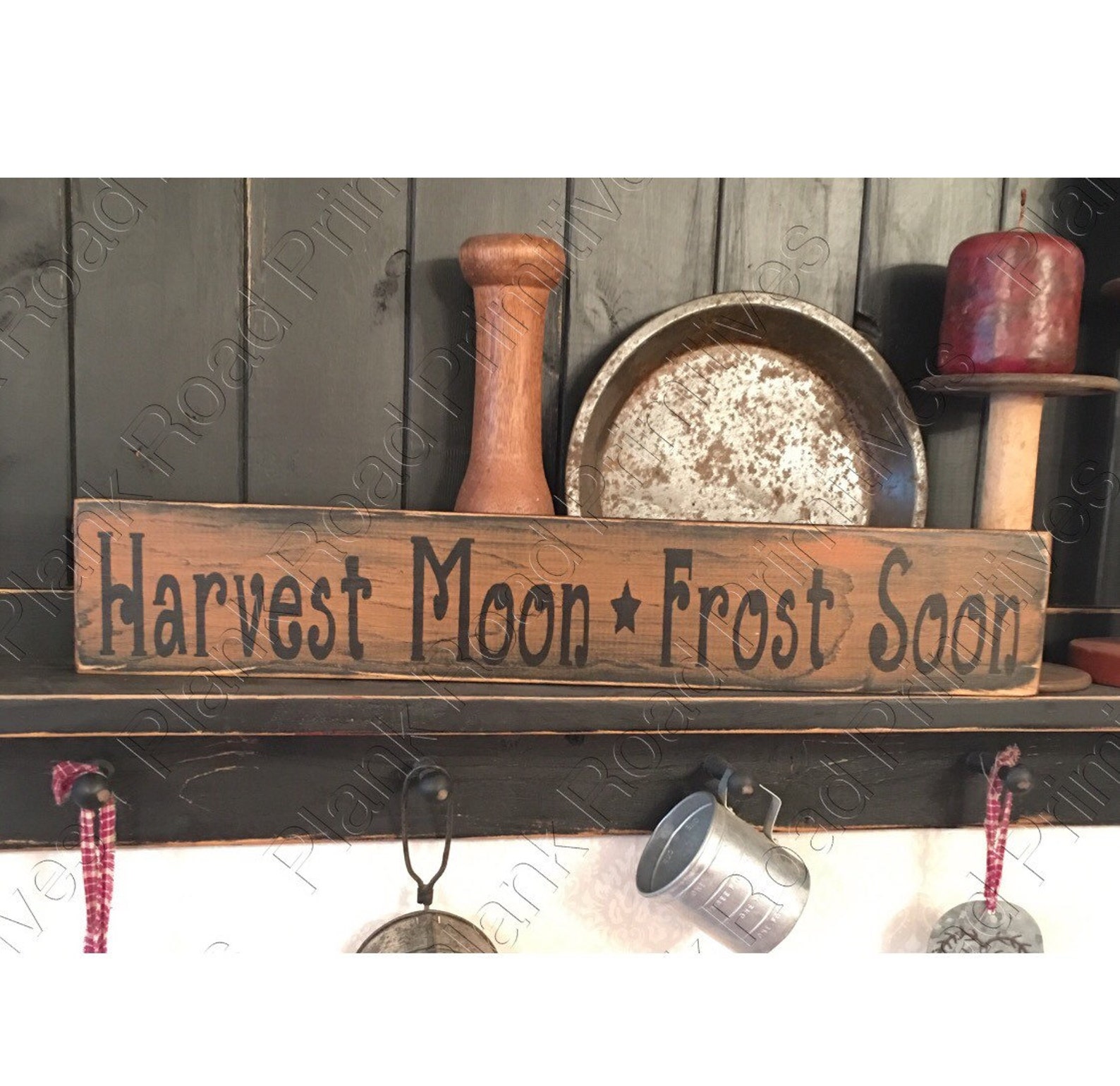 STENCIL Harvest Moon Frost Soon 20x3.5 Reusable - Etsy