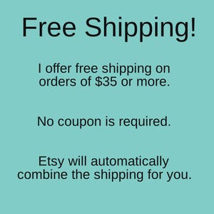 a sign that says free shipping i offer free shipping on orders of $ 35 or