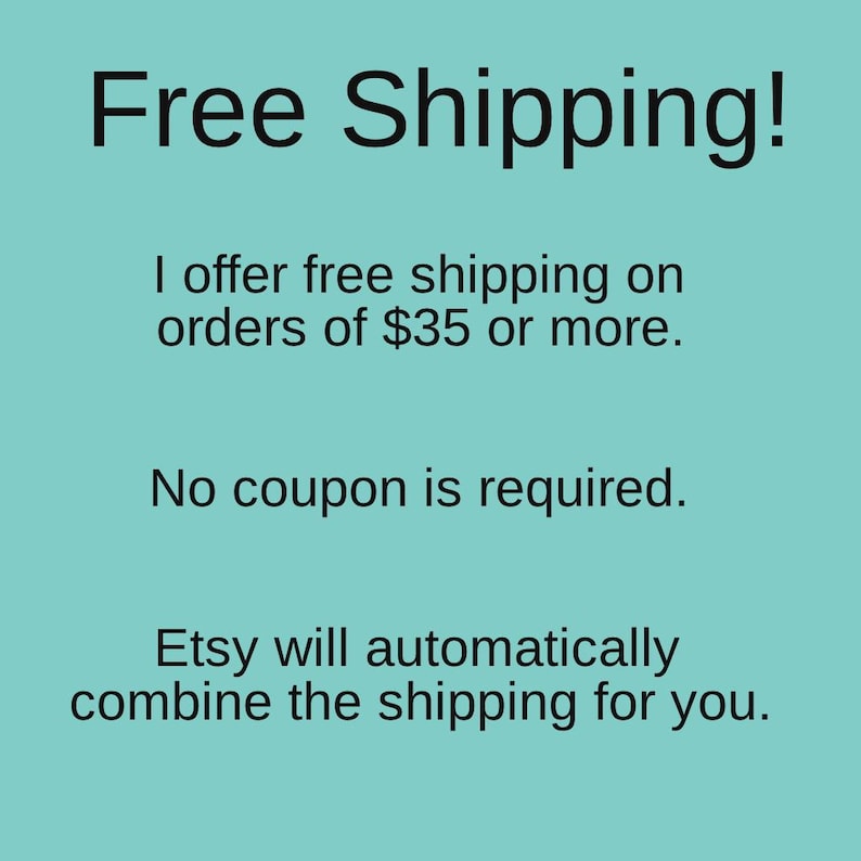 a sign that says free shipping i offer free shipping on orders of $ 35 or