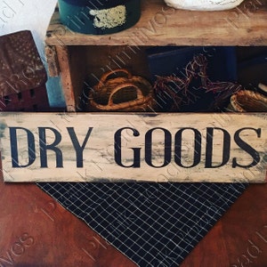STENCIL, Dry Goods 24&quot;x5.5&quot;, reusable stencil, NOT A SIGN