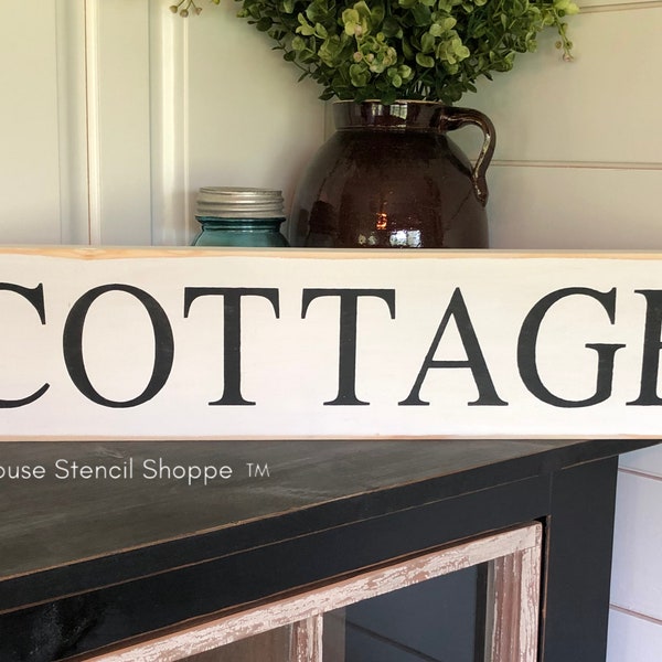 STENCIL, Cottage Stencil, 24"x5", reusable stencil, NOT A SIGN!