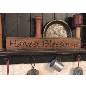 STENCIL, Harvest Blessings, 20"x3.5", reusable stencil, NOT A SIGN