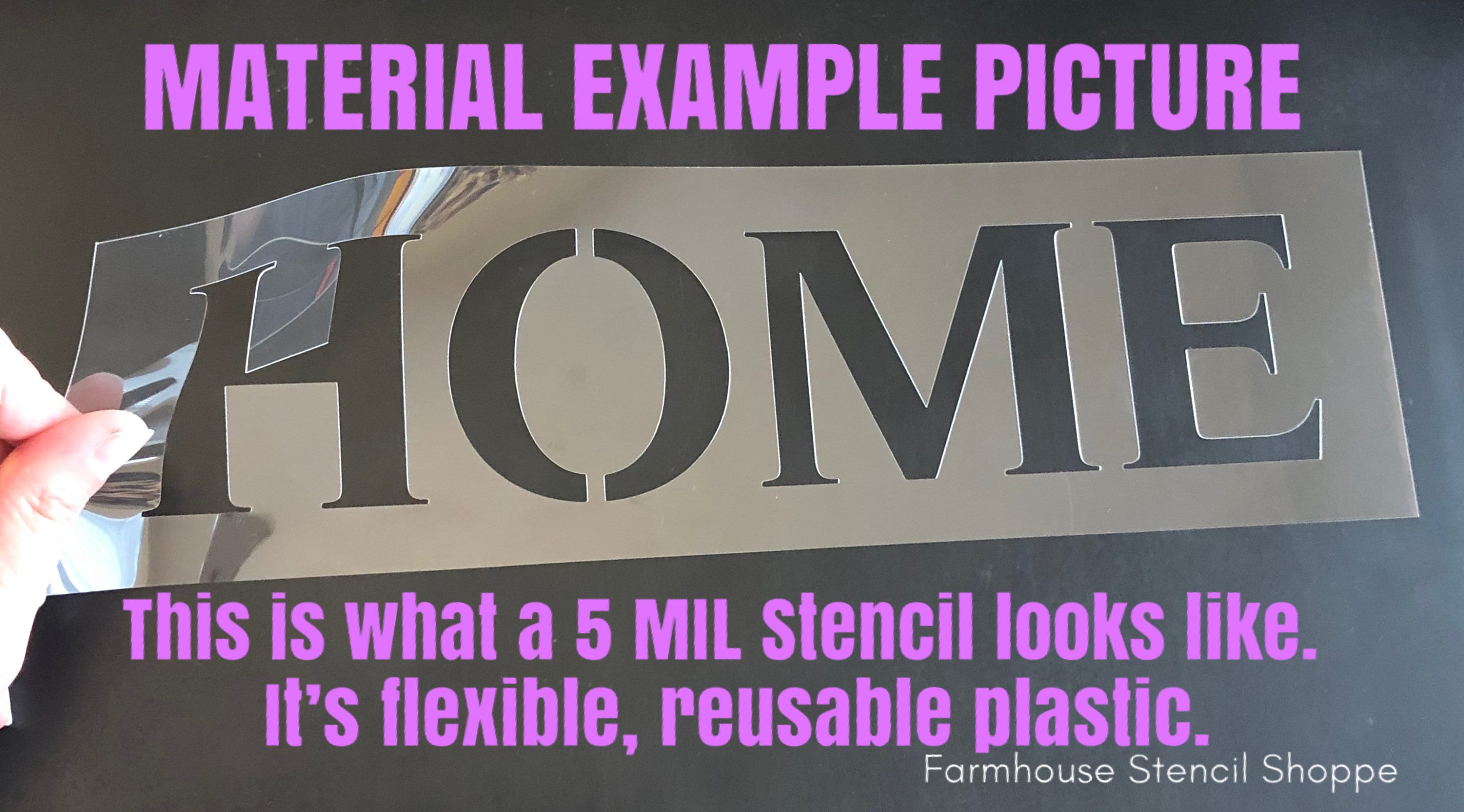 Craft Supplies & Tools Visual Arts reusable stencil 24x5 Moonshine