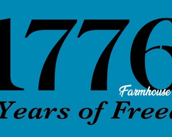 1776 250 Years of Freedom Stencil - 12"x5" - 5 Mil Mylar Stencil