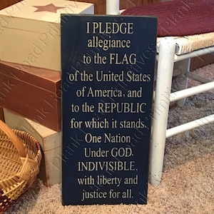 STENCIL, United States Pledge, Pledge of Allegiance, 10"x20" reusable Stencil, NOT A SIGN