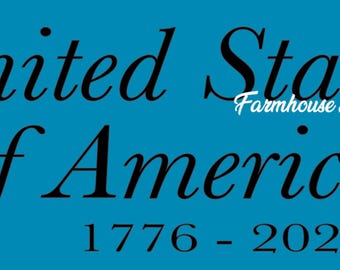 United States of America 1776-2026 Stencil - 12"x5" - 5 Mil Mylar Stencil