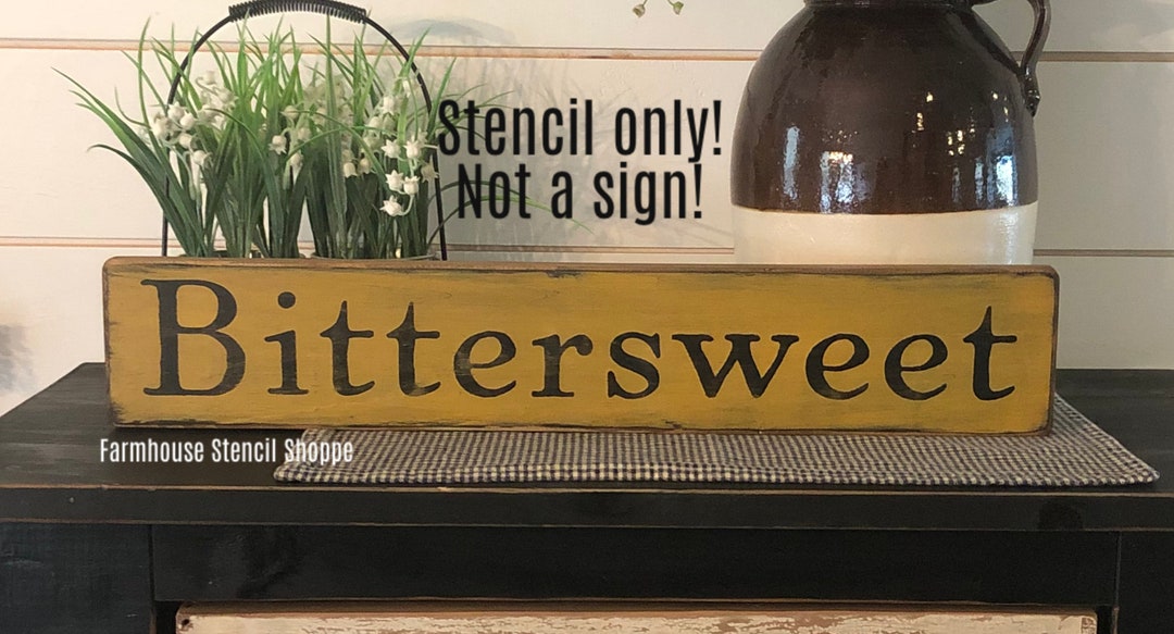 STENCIL - Bittersweet - 20