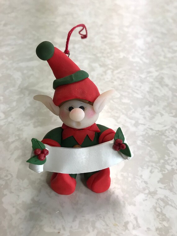 Elf With Banner Etsy