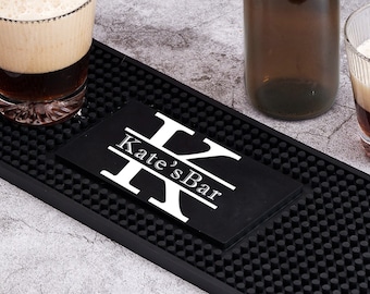 Tapis de bar, tapis de bar pour comptoir de bar pour bar à domicile, tapis de bar en caoutchouc personnalisé pour comptoir de bar à café, tapis de déversement