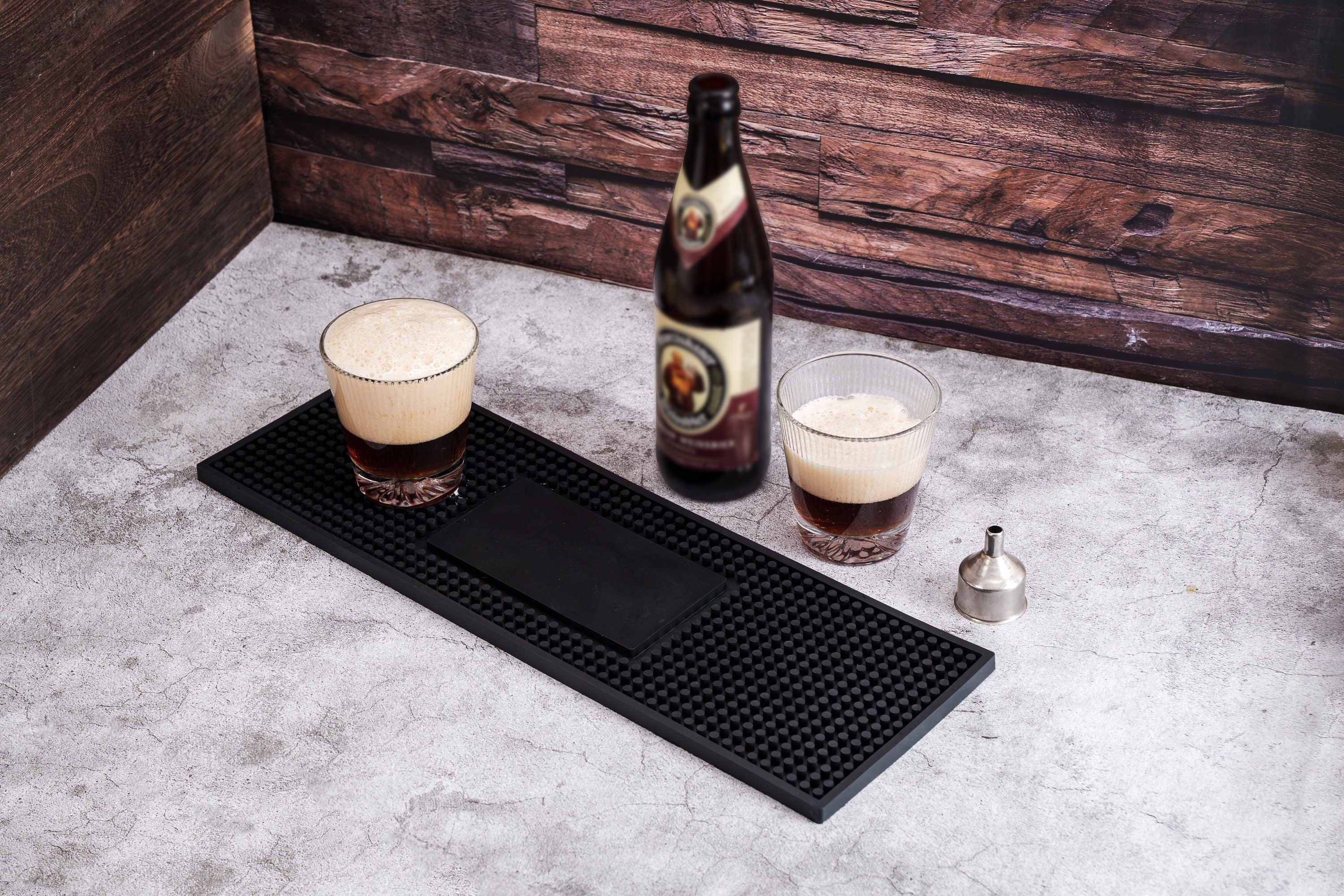 Tapis De Bar Personnalisable Avec Photo – Caoutchouc Antidérapant, Surface Absorbante – 44 X 25 Cm – Cadeau Pour Papa, Fête Des Pères