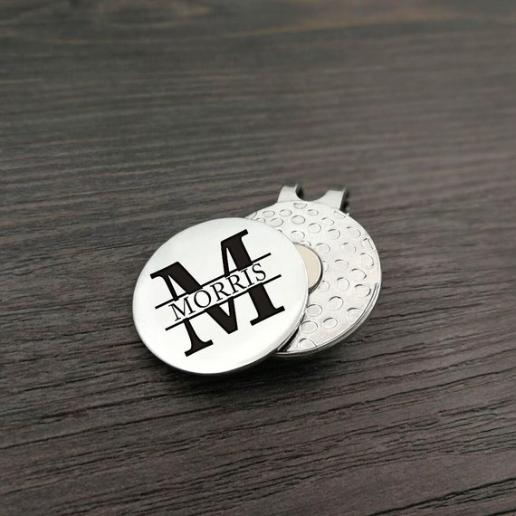 Custom Name Golf Ball Marker Personalized Monogrammed Golfer Etsy