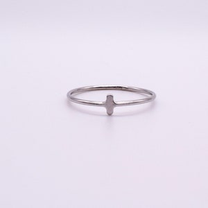 Silver Bar Ring - Silver Line Ring - Dainty Ring - Minimal Sterling Silver Ring - Golden Bar Ring - Tiny Bar Ring - Dash Ring Silver