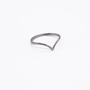 Silver V Ring - Chevron Ring Sterling Silver - Stackable Ring - Minimal Ring - 925 Silver - Dainty Silver Ring - Minimalistic Jewellery