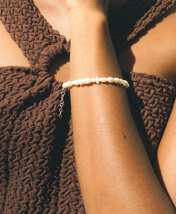 Mixed Pearls Bracelet - Pearl Bracelet With Silver Clasp