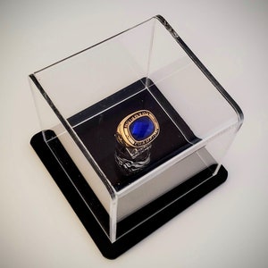 Ring Display Case for Collectors Rings, Championship Rings or Other Rings