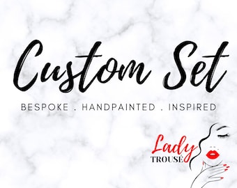 Custom Set of Luxury Press on Nails | Stick on Nails | Glue on Nails | False Nails | Reusable