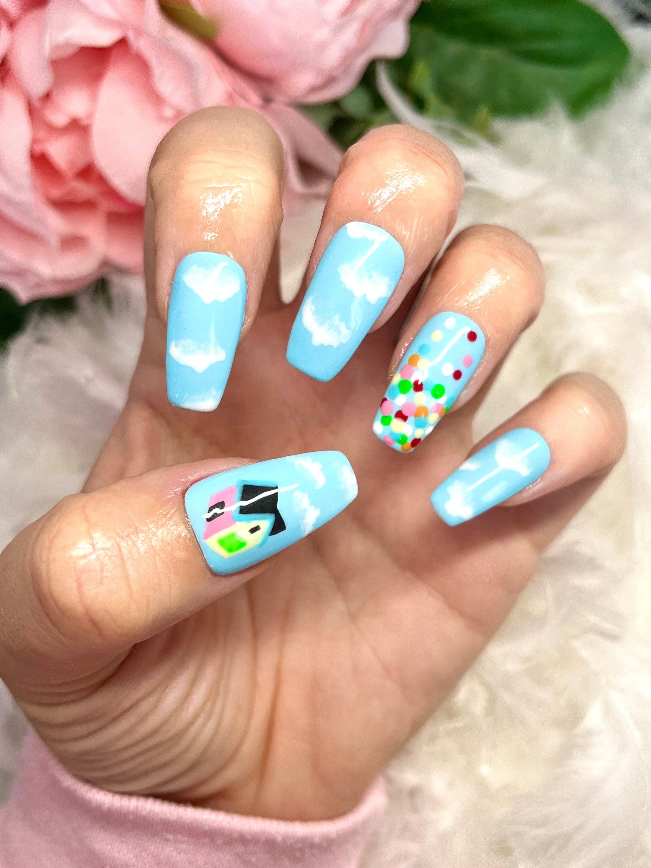 Disney themed acrylic online nails