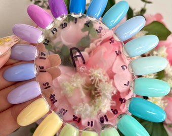 Luxury Plain Color Press On Nails, Handmade Stick Ons