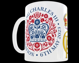King Charles III coronation mug 6th may 2023 mug king Charles Cypher mug 2023 Ceramic Mug new king mug Royal coronation mug