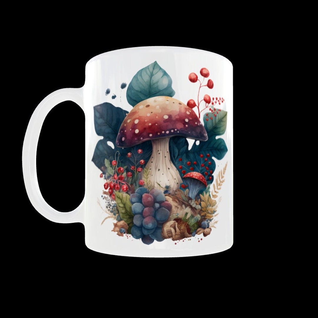 Grindstore The Mushroom Guide Mug Panel Mug Black